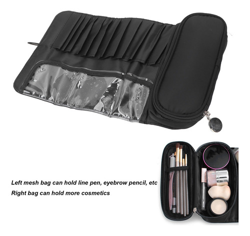 Bolsa De Maquillaje Plegable Para Guardar Brochas Plegables