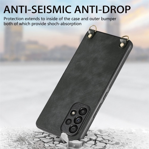 Para Capa Vintage Anti-riscos Para Samsung, Com Alça