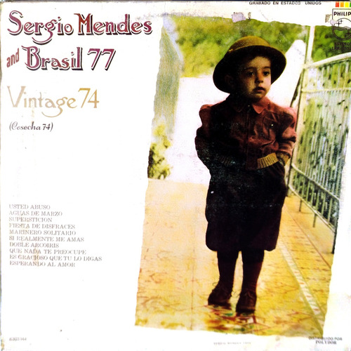 Vinyl Lp Acetato Sergio Mendes And Brazil 77 Vintage 74