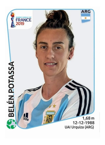 Lámina Album Mundial Femenino Francia 2019 / Belén Potassa