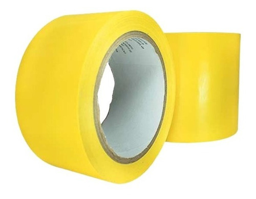 Fita Demarcação De Solo Amarela 48mm X 30 Metros Cor Amarelo