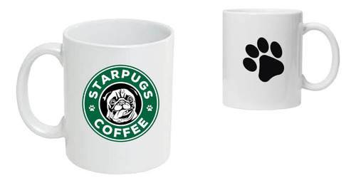 Taza De Starpugs Starbucks Color Blanco