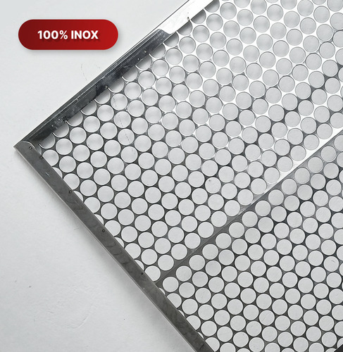 Grelha Moeda Inox Alvenaria Pré-moldada 69x40