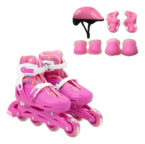 Kit De Protecao E Patins Infantil Tam 36 A 39 Bbr Toys R2945