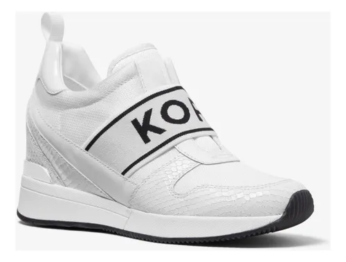 Tenis Mujer Casual Michael Kors Maven Trainer Blanco Slip On