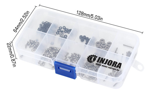 Juego De Tornillos Con Caja Para 1/24 Rc Crawler Car Axial S