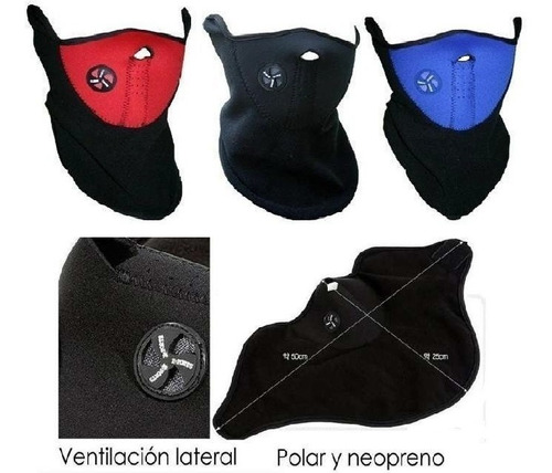 Mascara Termica Neopreno Con Cuello Polar, Bicicleta, Moto