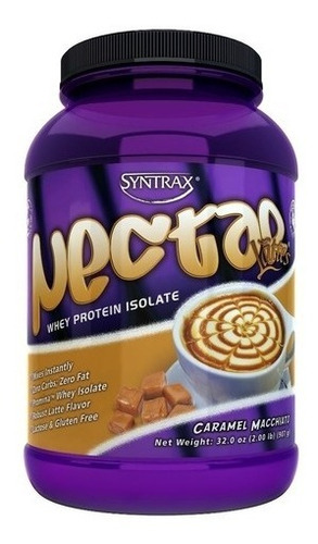 Proteína aislada de suero lácteo con néctar 907 g Syntrax Sabor a caramelo