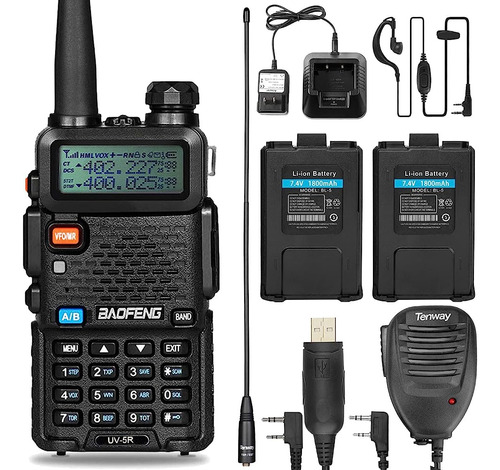 Baofeng Uv-5r Ham Radio Radio De Doble Banda De Dos Vías Con