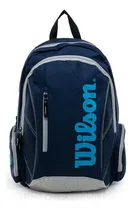 Comprar Mochila Tenis Wilson Advantage Color Azul Para Raqueta Raquetera Backpack Tenis Correas Ajustables Capacidad Dos Raquetas