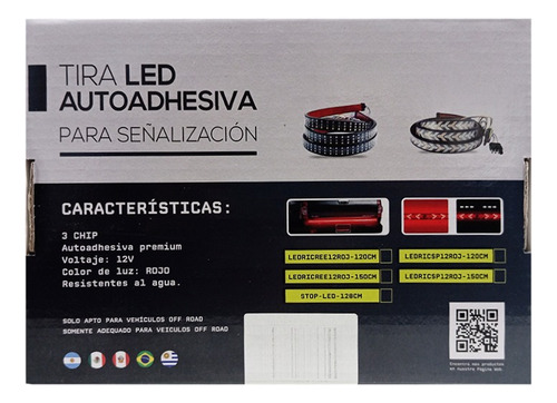 Tira Led Autoadhesiva Para Señalizacion - Flecha - 150cm