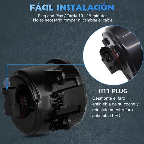 1 Pcs - Faros Antiniebla Led En El Parachoques Delantero