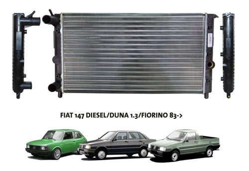 Imagen 1 de 6 de Radiador Fiat 147 Diesel/nafta/duna 1.3/fiorino