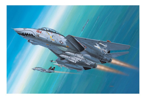 Imagem 2 de 5 de Plastimodelismo Revell Caça F-14d Super Tomcat 1/144