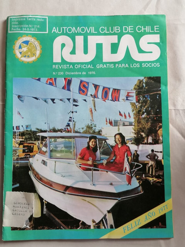 Revista Automovil Club De Chile Año 1977