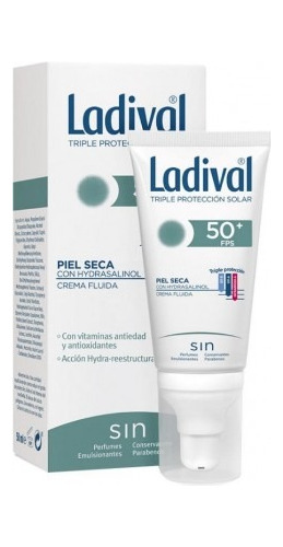 Ladival Protector Solar Piel Seca Crema Fluida 50spf 50ml.