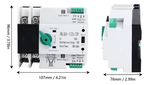 Ats Switch Transferencia Automatico 63a 220v Generador