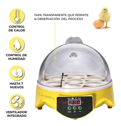 7 Huevos Mini Incubadora Manual De Pollos Y Aves De Corral 7 Huevos Mini Incubadora Manual De Pollos Y Aves De Corral