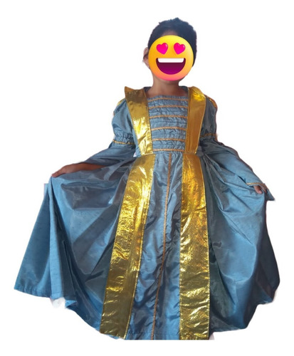 Disfraz Vestido Medieval Niña Alquiler Por 24 Hs