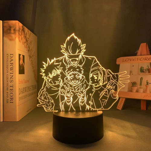 Anime Lámpara Satoru Gojo Equipo De Luz Jujutsu Kaisen Led