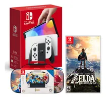 Comprar Consola Switch Oled Blanco + Zelda Breath + Estuche Hyrule