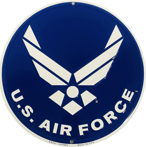 Usaf Air Force Logo Aluminio Señal 12,  Estados Unidos Air F