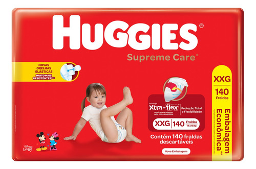 Fraldas Huggies Supreme Care XXG