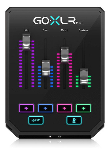 Processador Vocal Streaming Mixer Go Xlr Mini Tc Helicon