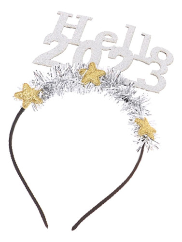 Glitter Hello 2023 Diadema Fiesta Accesorio Para El Argén