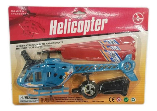 Helicoptero Volador Con Lanzador Avion Zoom Juguete Niños Color Multicolor