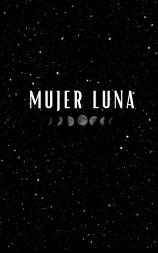 Libreta Negra:  Mujer Luna  12 7 X 20 32 Cm  100 Hojas Raya
