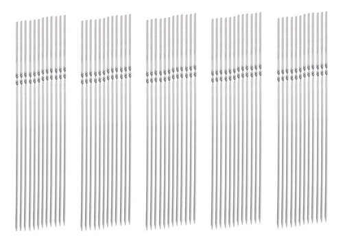 Brochetas Para Asar Metal, 50 Unidades Color Fix Fix