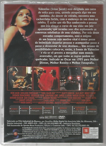 3 Dvds - A Liberdade Azul / Igualdade Branca / Fraternidade