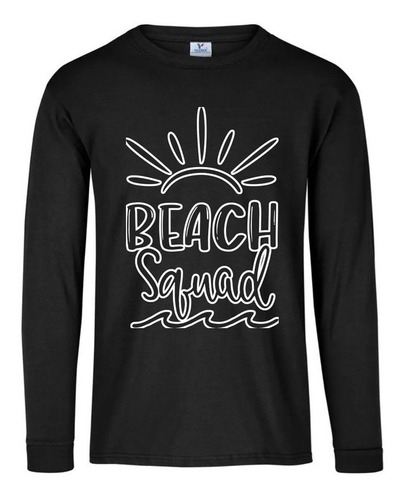 Playera M Larga Beach Squad Broma Playa Mar