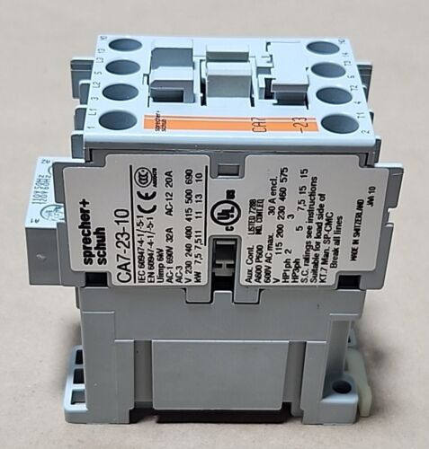 *brand New* Sprecher+schuh Ca7-23-10 Contactor 110/120v Dde
