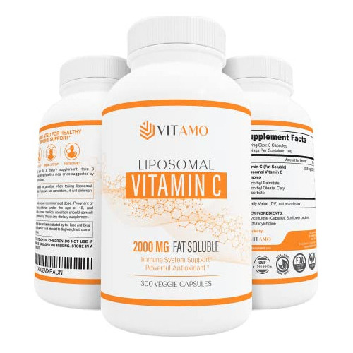 Vitamina C Liposomal Premium 2000 Mg Inmunologico 300 Cap