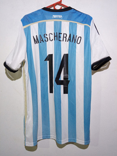 Camiseta Selección Argentina Mundial 2014 Mascherano Adizero (Usado)