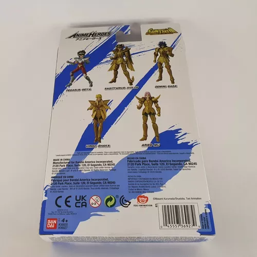 Bandai Anime Heroes Saint Seiya Knights of the Zodiac Aries Mu Action  Figure NEW