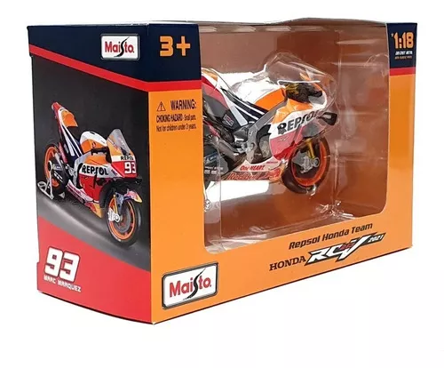 1/18 MOTO GP 2021 REPSOL HONDA RC213V - Miniaturas colecionáveis para a sua  loja