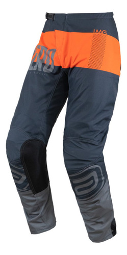 Calça Motocross Cross Asw Image Split Laranja Off Road Moto