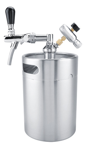 Barril De Cerveza De Acero Inoxidable, 5 L, Mini Grifo Presu