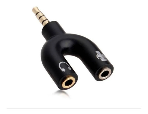 Adaptador Ficha 3,5 A 2 Jack Micrófono Auricular Ps4 Celular