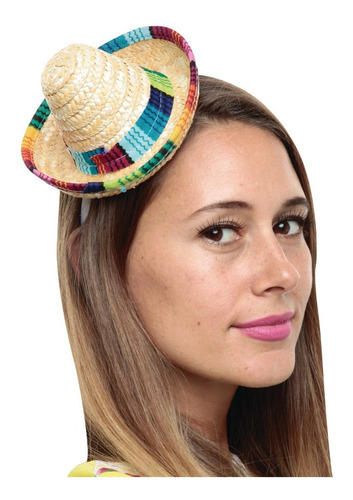 Diadema Sombrero Mexicano Palma Para Fiestas Patrias (100)