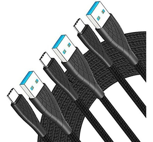 Cable Cargador Usb Tipo C  Cable De 3 Pies A 6 Pies Y 10 Pie