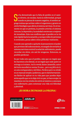Libro Perdono Pero No Olvido De Jaime Jaramillo, Ed. Aguilar