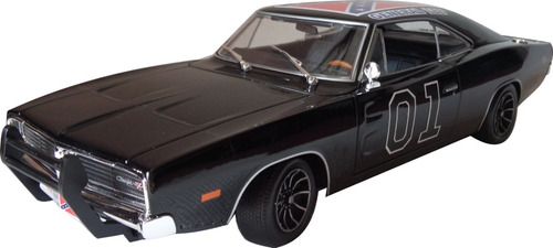 Dodge Charger R/t 1969 General Lee Custom 1/18 Dukes Negro 