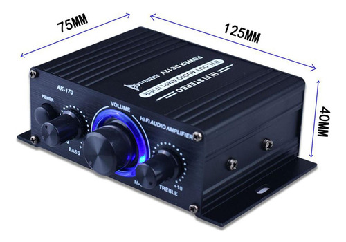 Amplificador De Potencia De Audio Portátil Amplificador