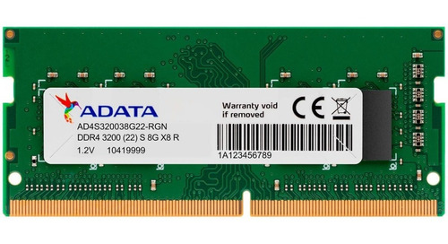 Memoria Notebook Sodimm Adata Premier 8gb Ddr4 3200 Mhz