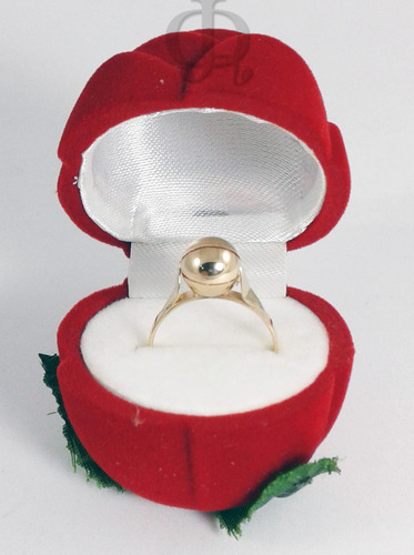 Imagen 3 de 8 de Anillo Oro 18k 2,4grs Con Bolita Certificado Garantia