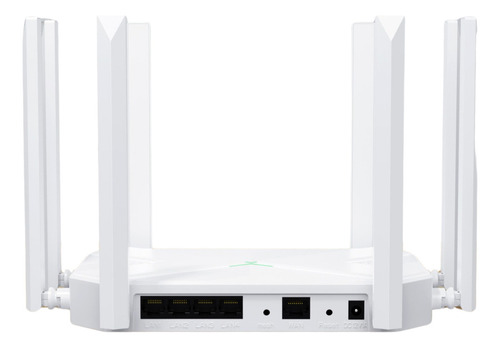 Mazoom E-u19 Router Wifi 1200mbps 2.4/5ghz Router Rompemuros Amplificador Wifi Extensor Rango Repetidor Señal De 8 Antena 127V Color Blanco